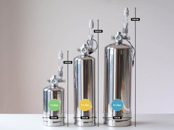 5-Liter DIY CO2 Stainless Steel Bottle Full Kit - Image 2