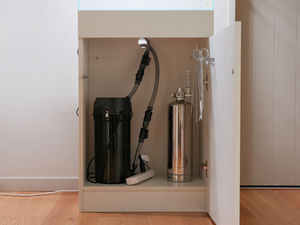 Aquarium-with-lid-and-cabinet - Kiwi-Aqua