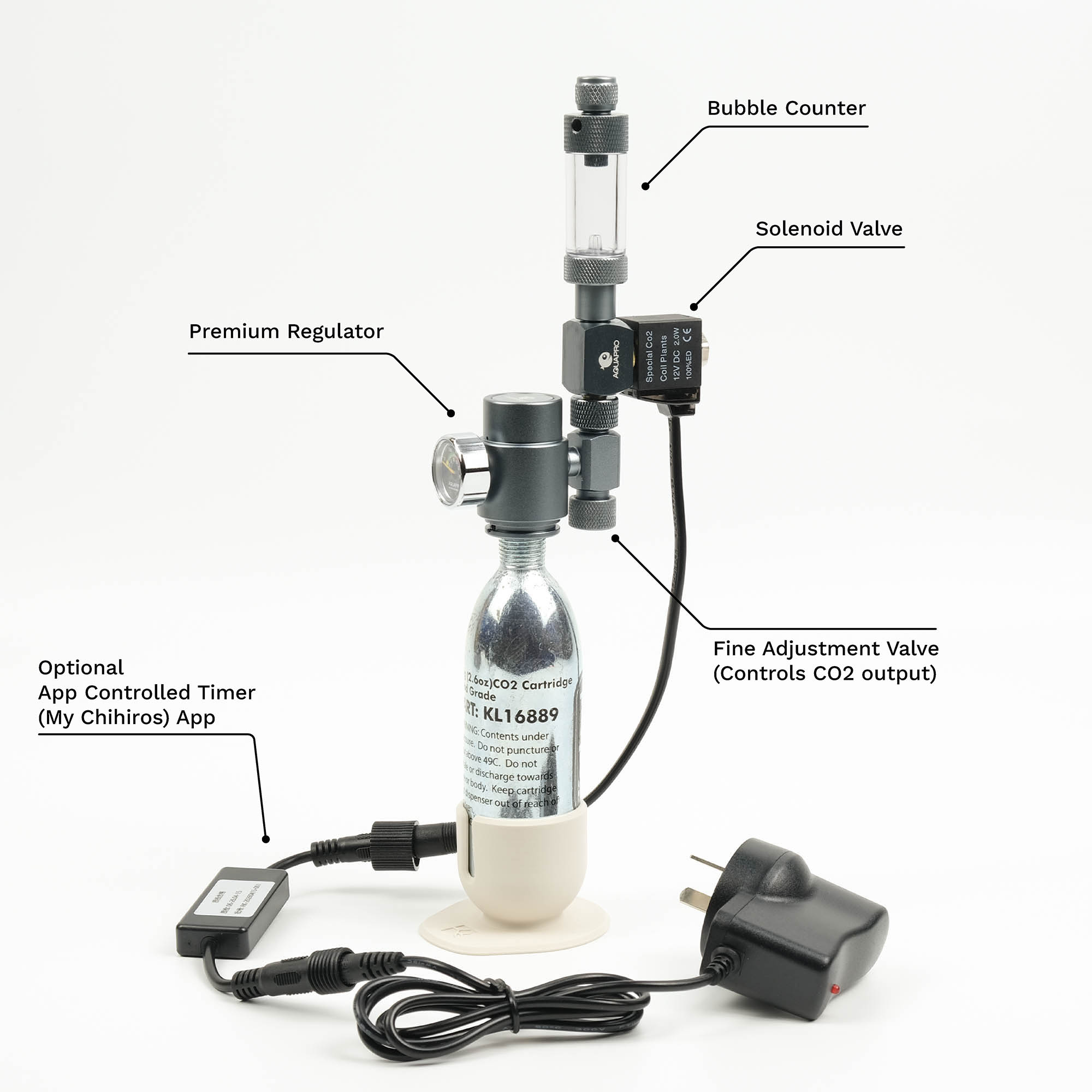 Aquarium 74g CO2 Cartridge Kit - Image 5