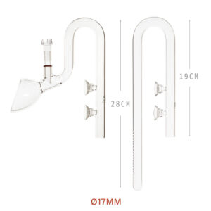 Aquarium Glass Lily Pipe Set (Inflow & Outflow)