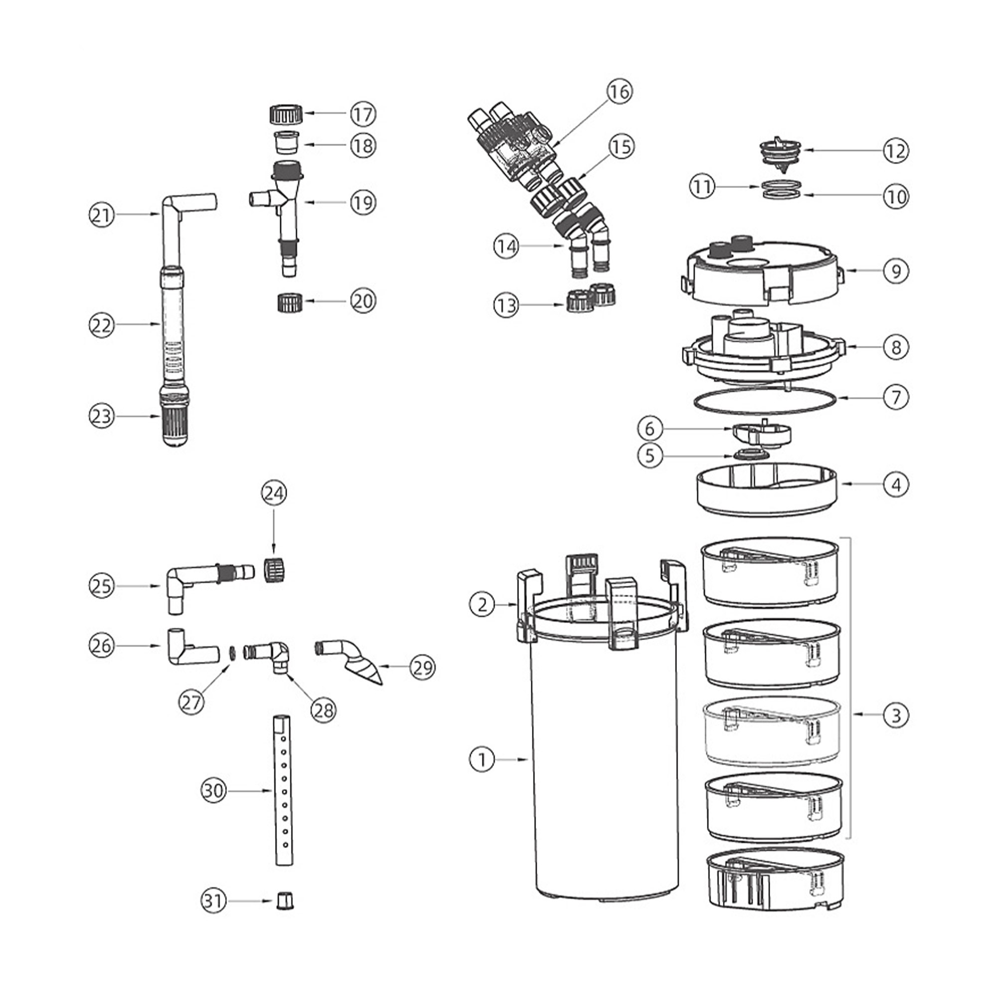 Aquarium Canister Filter KY Classic Series - Image 6