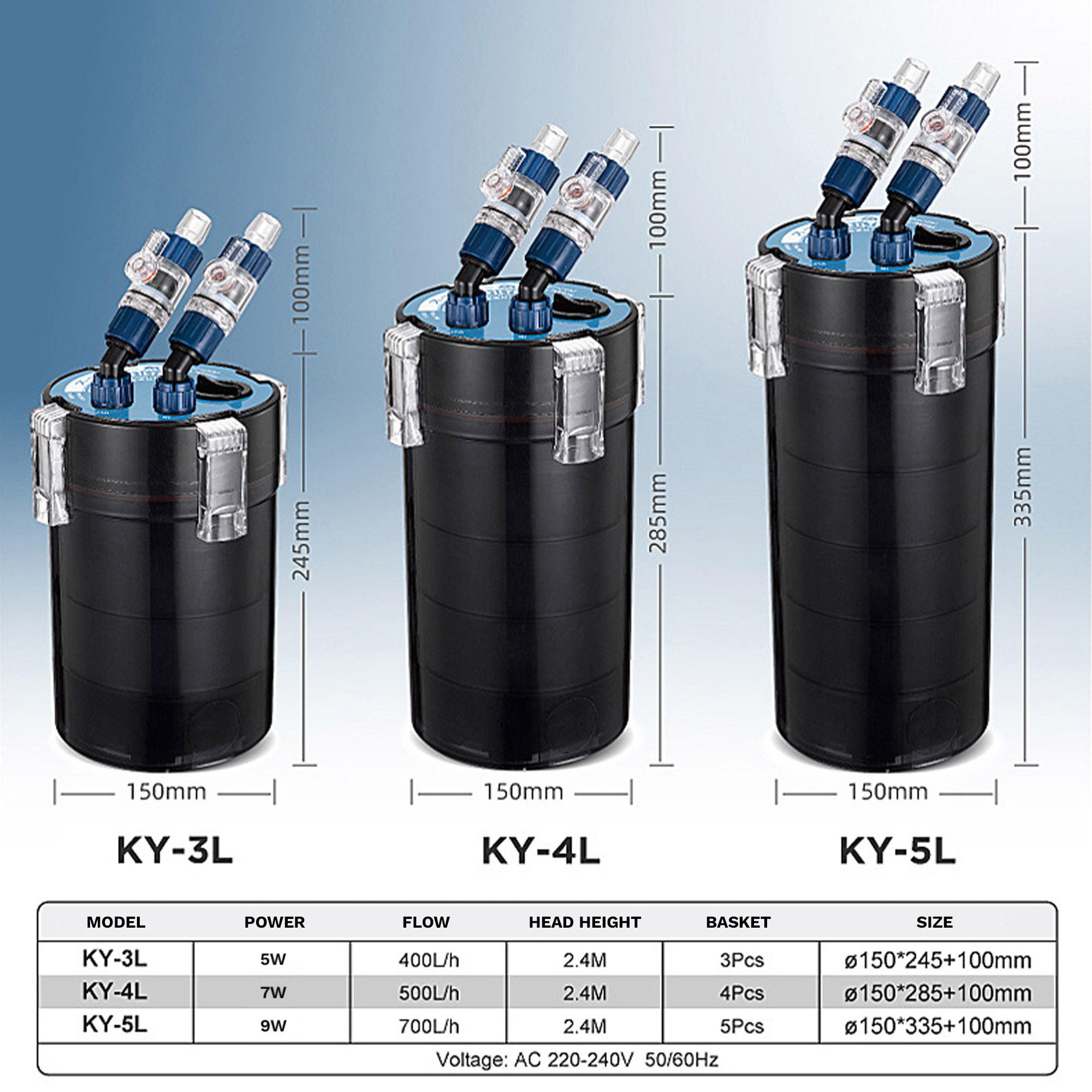 Aquarium Canister Filter KY Classic Series - Image 5