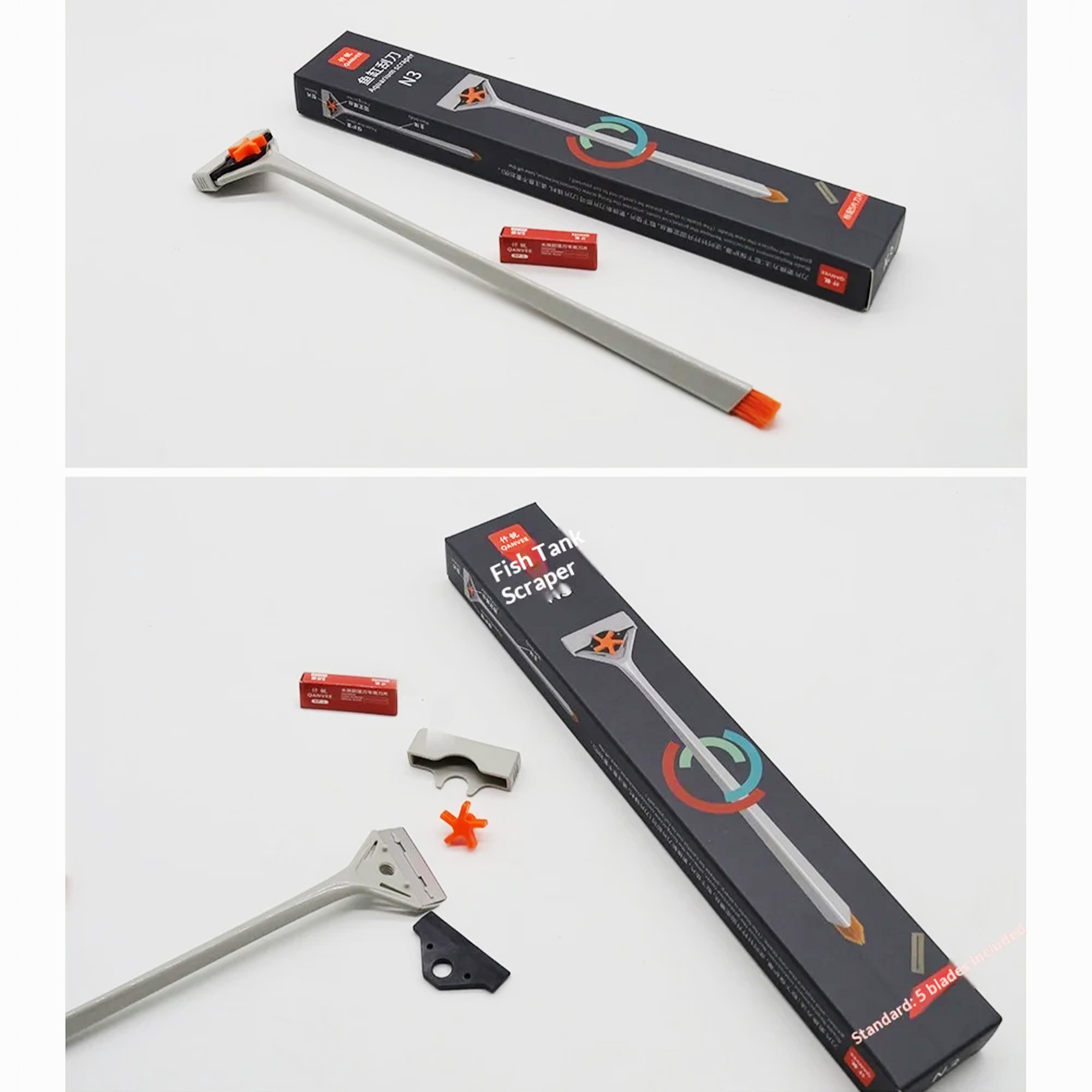 Qanvee N3 Algae Scraper with Brush Tool - Image 2