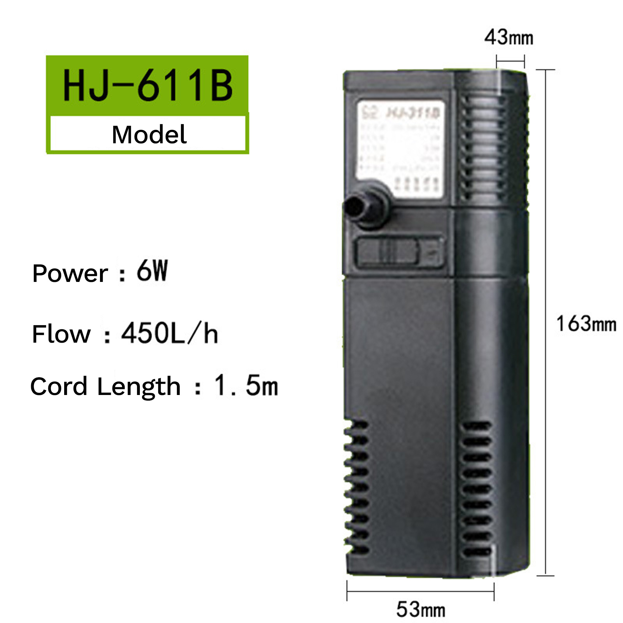 SUNSUN Aquarium Internal Filter - Image 9